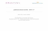 Jahresbericht 2017 - uni-kassel.de · Seminar Robotik B&M 2 Projekt Verteilte Systeme und Robotik B&M 4/8 Projektseminar Teamarbeit B&M 2 Oberseminar Verteilte Systeme offen keine