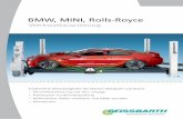 BMW, MINI, Rolls-Royce - beissbarth-online.com · BMW, MINI, Rolls-Royce. 2 Fahrwerkvermessung Bremsenprüfung Prüfstrassen Reifenmontiergeräte Radwuchtmaschinen Klimaservicegeräte