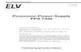 Prozessor-Power-Supply PPS 7330 - files.elv.com · Programme, wie z. B. MS-Excel, exportier-bar. Selbstverständlich ist das PPS 7330 dau-erkurzschlussfest. Eine Übertemperatur-Schutzschaltung