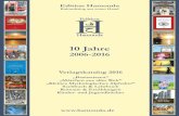 10 Jahre - edition.hamouda.de · Entwicklung in Bereichen der Genforschung und Biotechnologie, stellt sich nun die Frage nach der Sinnhaftigkeit bestimmter Wertvorstellungen und Normen,