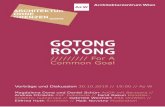 Flyer A6 Gotong Royong Korr - ksa.univie.ac.at · Gotong Royong - For A Common Goal Eine Kooperation von AoGA mit dem Architekturzentrum Wien. In Indonesien gibt es eine lange Tradition,