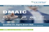 Certified Six Sigma Green Belt - CETPM · befähigt, mit der Six-Sigma-Methode aus Prozessen das Maximum herauszuholen.“ Florian Felgenhauer, Beiersdorf Manufacturing Berlin GmbH