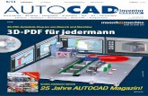 3D-PDF-Autodesk-Plug-ins von Mensch ... - autocad-magazin.de · 3D-PDF-Autodesk-Plug-ins von Mensch und Maschine 3D-PDF für jedermann TOOL-CD: mit Top-Tools, LISP- und .NET- Programmen