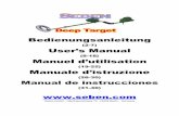 Bedienungsanleitung User’s Manual - seben.com Target.pdf · Detailed instruction how to assemble the Deep Target metal detector: • Remove the big plastic-headed screw (1) on the