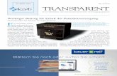 nr. 6/2016 transparent - kzvb.de · Der britische Hersteller Astek Innovations stellt eine einfache und äußerst hilfreiche Lösung für die Erstellung individueller Abdrucklöffel