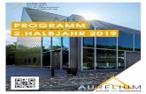 PROGRAMM 2.HALBJAHR 2019 · Das Lappersdorfer Kultur- und Begegnungszentrum AURELIUM, das am 15. April 2016 eröffnet wurde, sieht sich als eine Einrichtung des Mark-tes Lappersdorf
