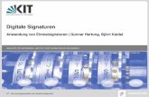 Digitale Signaturen - Anwendung von Einmalsignaturen ... · PDF fileZwischenschritt 7 2016-11-15 G. Hartung – Digitale Signaturen: Anwendung von Einmalsignaturen Übung (Bem. 35):