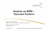 Austria asRMS – SuccessFactors · Österreichische Agentur für Gesundheit und Ernährungssicherheit GmbH Austria asRMS – SuccessFactors Mag. Veronika Pisazka AGES MEA (Austrian