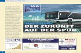IAA Messe-Highlights 2018 - busmagazin.de · Hier der Intercity mit 15 Fahrgast-sitzen. Auf der IAA gibt’s ihn, erstmals mit automatisiertem Schaltgetriebe zu sehen Fotos: MAN Truck