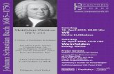 Johann Sebastian Bach 1685–1750 Dirigent: Karl Paller · 4 5 Passion – Leiden oder Leidenschaft? Johann Sebastian Bach (1685 – 1750) und seinem Werk mit dieser kurzen Werkbeschreibung