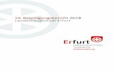 24. Beteiligungsbericht 2018 Landeshauptstadt Erfurt · sichtlich der KPI´s präzisiert. Parallel wurden die Arbeiten im Rahmen des Profit-Center-Konzepts zur Erweiterung des monatlichen