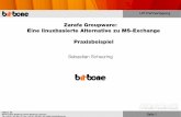 Zarafa Groupware: Eine linuxbasierte Alternative zu MS ... · Seite 1 bitbone AG Martin-Luther-Straße 5a | 97072 Würzburg | Germany Tel: +49 931 250 993 10 | Fax: +49 931 250 993