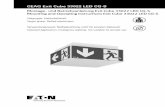 Montage- und Betriebsanleitung Exit Cube 33022 LED CG-S ... · 2 Montage- und Betriebsanleitung Exit Cube 33022 LED CG-S 40071860256 April 2015 DISCLAIMER OF WARRANTIES AND LIMITATION