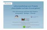 Lehrerworkshop zum Projekt „Dem Boden auf den Grund gehen“ · Ein Projekt der TU Kaiserslautern für Schülerinnen und Schüler in Kooperation mit der Forschungsanstalt für Waldökologie