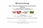 Katalog · Katalog 26. Merinofleischschafelite 2019 der Schafzuchtverbände Berlin-Brandenburg, Niedersachsen, Sachsen-Anhalt, und Sachsen Kölsa 27. und 28.