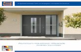 Aluminium-Haustüren Hitparade¼re_Aluminium-Haust... · Das geschlossene Türblatt wirkt bei Türen mit Seitenteil besonders edel. Modell ANIRIS mit Seitenteilen, Farbe RAL 7016