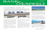 September Umwelt - Deutschlands grüne Bank · Bender: Und ich habe nach meinem Praktikum die UmweltBank bis zum Ende des Studiums als Werkstudentin in der Abteilung Projektfinanzierung