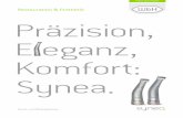 Restauration & Prothetik Präzision, E eganz, Komfort: Synea. · 2 W&H Synea Winkelstücke Die Ausstattungslinie für höchste Ansprüche. Maßgeschneiderte Hand- und Winkelstücke