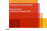 Destination Deutschland · YTD schon das Niveau von 2015 erreicht, jedoch nicht das Vorjahresniveau. In Sachen Deal-Volumen wurde der Höchstwert der letzten 3 Jahren von €5,5 Mrd.
