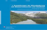 Auswirkungen der Klimaänderung auf Wasserressourcen und ... · PDF file> Umwelt-Wissen > Hydrologie > Auswirkungen der Klimaänderung auf Wasserressourcen und Gewässer Synthesebericht