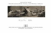 MUSIKANTIQUARIAT HANS SCHNEIDERschneider-musikbuch.de/media/Kataloge/AUG18.pdf · 5 BACH, J. S.: Chaconne pour Violon. Transcr. pour 2 pianos à 4 ms. dʼaprès Transcr. pour 2 pianos