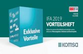 Halle 4.2 Stand IFA 2019 VORTEILSHEFT - komsa.com · Stöbere in unserem Vorteilsheft und entdecke unsere exklusiven Messe angebote, Aktionen und Gewinnspiele. Halle 4.2 IFA 2019