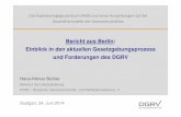 Bericht aus Berlin: Einblick in den aktuellen ... · - 3 - Anwendungsbereich des KAGB 3. Übergangsvorschriften Befreiung von ausfinanzierten Altfonds § 353 Abs. 1 Anmeldefrist bis