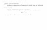 Subtour Elimination Constraints - Foswiki · Subtour Elimination Constraints Problem: Traveling Salesman Input: Ein Graph G= (V;E) mit einer Distanzfunktion d: E!Q 0. Aufgabe: Finde