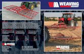 WEAVING - Profiagrartechnik Rake Leaflet GR.pdf · Im Weaving Werk in Evesham firmenintern entwickelt, konstruiert und hergestellt. Der Strohstriegel mit reduzierter Bodenbearbeitung