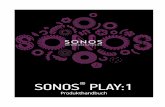 SONOS PLAY:1 - produktinfo.conrad.com · SONOS PLAY:1 Der PLAY:1 ist der neueste, kompakteste Sonos-Wireless-Lautsprecher, den Sie mit einem beliebigen Sonos Controller steuern und