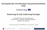Europäische Territoriale Zusammenarbeit ETZ Interreg B und ... · Construction Authority, Programmsekretariat in Viborg (DK) Nationale Kontaktstelle (NCP): Freie und Hansestadt Hamburg