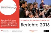 Schweizer Jugendmusikverband der und Jugendliche zum ... · Die Änderung betrifft zudem auch den Kalender aller Musikfeste in der Schweiz. Es ist offensichtlich, dass es der Vorstand