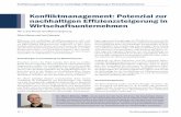 Konfliktmanagement: Potenzial zur nachhaltigen ... · 12 | Die Wirtschaftsmediation 4 / 2014 Konfliktmanagement: Potenzial zur nachhaltigen Effizienzsteigerung in Wirtschaftsunternehmen