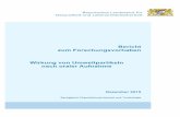 Wirkung von Umweltpartikeln bei oraler Aufnahme Bericht 2015 · Zeit [Std.] Wirkung von Umweltpartikeln nach oraler Aufnahme Bayerisches Landesamt für Gesundheit und Lebensmittelsicherheit