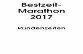 Bestzeit- Marathon 2017 · Marathon Rd. Zeit Lap Pace Platz Delta