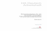 HA Deutsch Arbeitsheft - hamburg.de · Hauptschulabschluss Deutsch, Hinweise und Beispiele zu den zentralen schriftlichen Prüfungsaufgaben 1 Inhaltsverzeichnis Vorwort 2 1. Beispielaufgaben