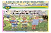 Zuckertütenfest im Kindergarten Pinocchio in Stöckey · GEMEINDE SONNENSTEIN Amtsblatt Jahrgang 9 Samstag, den 20. Juli 2019 Nummer 7 Zuckertütenfest im Kindergarten Pinocchio