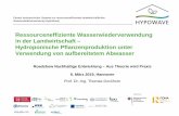Ressourceneffiziente Wasserwiederverwendung in der ...¤ge/Roadshow... · Module der Pilotierung Kläranlage Wolfsburg Hattorf . Roadshow Nachhaltige Entwicklung, 6. März 2019 Hannover,