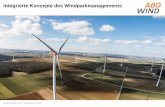 Integrierte Konzepte des Windparkmanagements 223 MW Bayern 83 MW Baden-W£¼rttemberg 73 MW Nordrhein-Westfalen