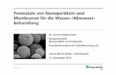 Potenziale von Nanopartikeln und Membranen für die Wasser ... · Microsoft PowerPoint - Nano_meets_Water_Gellermann.ppt Author: da Created Date: 11/19/2010 8:46:38 AM ...