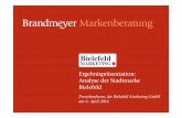 Ergebnispräsentation: Analyse der Stadtmarke Bielefeld · 8,4 7,6 8,1 8,1 8,0 8,0 Lebenswerte Großstadt (3) • Höchster Zustimmungswert aller abgefragten Gegebenheiten für die