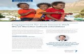 Engagement für eine bessere Welt · Janssen-Cilag GmbH Verantwortung Seite 1 von 2 Engagement für eine bessere Welt Wie wir Menschen weltweit unterstützen In allem was wir tun,
