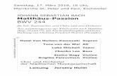 JOHANN SEBASTIAN BACH Matthäus-Passion BWV 244ädtische-musikgesellschaft.de/mediapool/63/637058/data... · Samstag, 17. März 2018, 18 Uhr, Pfarrkirche St. Peter und Paul, Eschweiler.