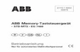 STD-MTS , EG 7460 - library.e.abb.com · de panne de secteur, le contr ôleur à effleurement memory STD-MTS perd cette valeur et s'enclenche à la prochaine commande avec la luminosit