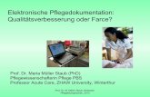 Elektronische Pflegedokumentation: Qualitätsverbesserung ... · Elektronische Pflegedokumentation: Qualitätsverbesserung oder Farce? Prof. Dr. Maria Müller Staub (PhD) Pflegewissenschafterin