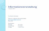 Informationsveranstaltung - steinmann.uni-bonn.de · Informationsveranstaltung 16. Januar 2014 Von Kathrin Schneider Mentorin im Bereich Geowissenschaften geo-mentorat@uni-bonn.de
