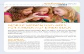 Geschichten: Mobile Medien und Apps KontaKt für Kinder Auf ... · Mobile Medien und Apps für Kinder Auf einen blicK Mobile Medien und Apps für Kinder Auf einen blicK Mobile Medien