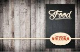 Food - Arizona Forchheim · Spezial Burger 4 Stunden gesmoktes Pulled Pork im Brioche Bun, mit Röstzwiebeln, Cole Slaw und Barbeque Sauce Hähnchenschnitzel mit Cornflakes-Knusperkruste,