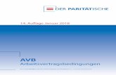 14. Auflage Januar 2018 - der-paritaetische.de · 1 Hinweise zu Änderungen der 14. Auflage 2018 In die AVB in der vorliegenden Fassung werden folgende Änderungen aufgenommen. So-weit