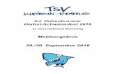 Meldeergebnis 29./30. September 2018 - tsv-riemerling.de · Meldeergebnis 1. Abschnitt Seite 6 Int. Hohenbrunner Herbst-Schwimmfest 2018 29.09./30.09.2018 Fortsetzung Wettkampf 1
